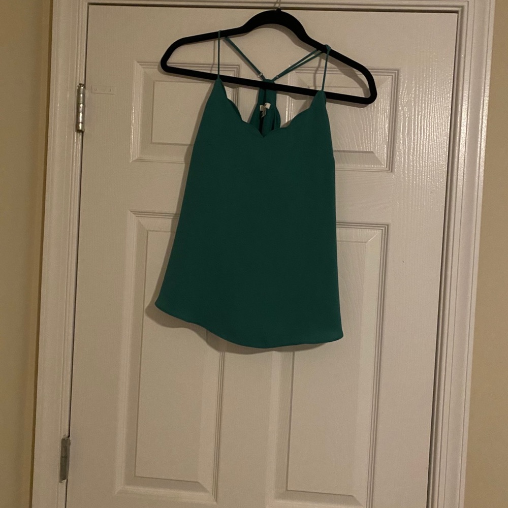 J. Crew Scalloped Tank Top